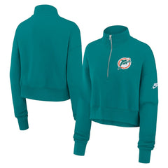 NFL Miami Dolphins Women's Rewind Phoenix Half-Zip Sweatshirt