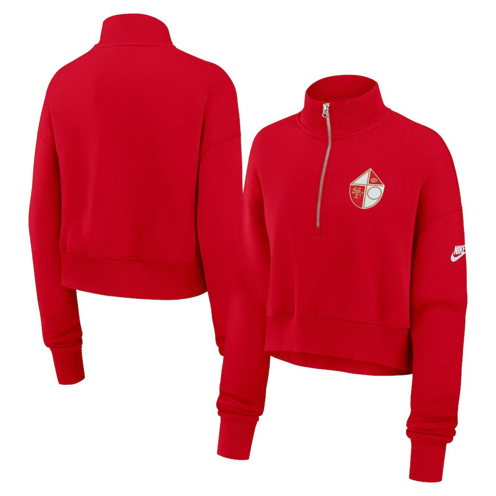 NFL San Francisco 49ers Women's Rewind Phoenix Half-Zip Sweatshirt
