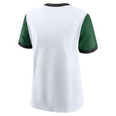 NFL New York Jets Women's Rewind Ringer T-Shirt
