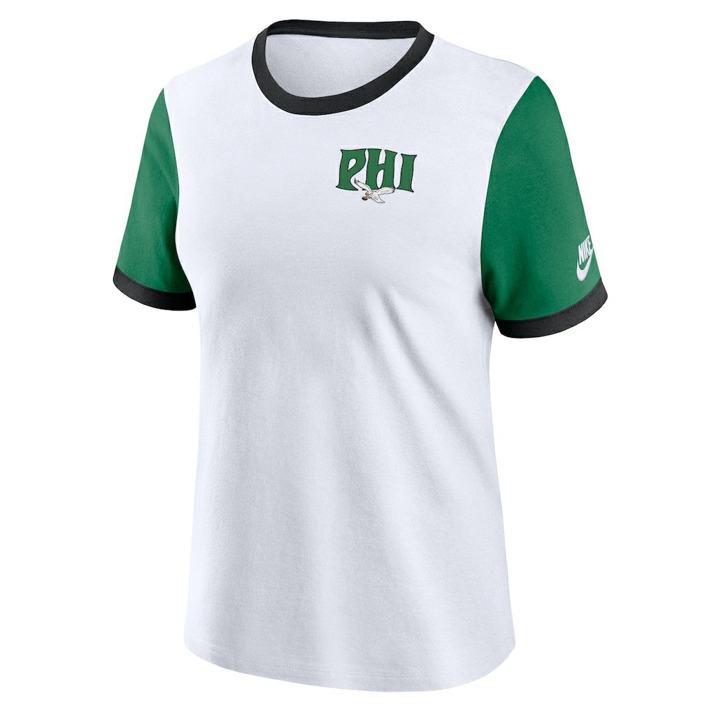 NFL Philadelphia Eagles Women's Rewind Ringer T-Shirt