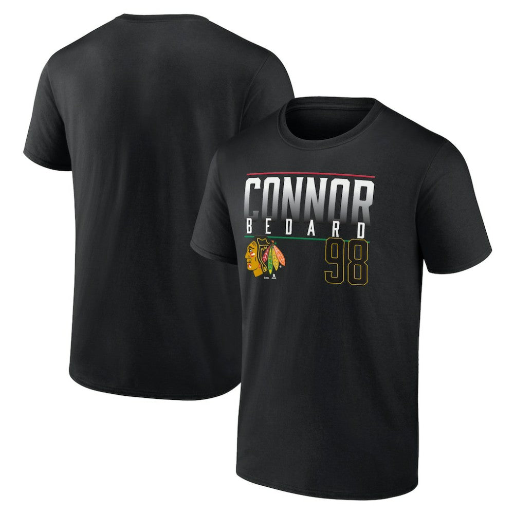 Connor Bedard Chicago Blackhawks Fanatics Name & Number T-Shirt