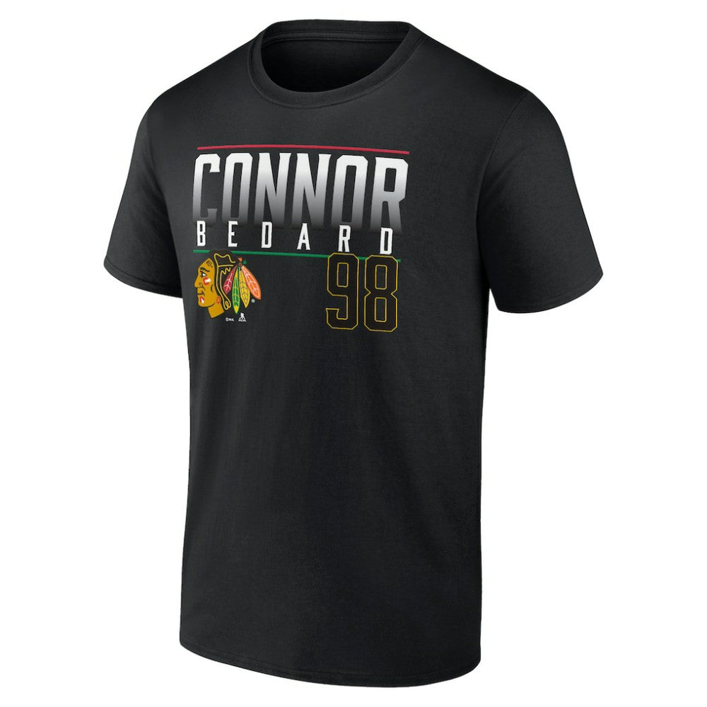 Connor Bedard Chicago Blackhawks Fanatics Name & Number T-Shirt
