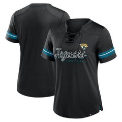 NFL Jacksonville Jaguars Women's Play Script Lace-Up T-Shirt