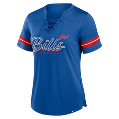 NFL Buffalo Bills Women's Play Script Lace-Up T-Shirt