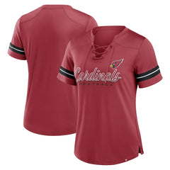 NFL Arizona Cardinals Women's Play Script Lace-Up T-Shirt