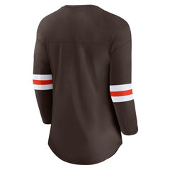 NFL Cleveland Browns Women's First Team Arch Logo 3/4 Sleeve T-Shirt