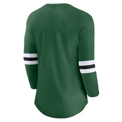 NFL New York Jets Women's First Team Arch Logo 3/4 Sleeve T-Shirt