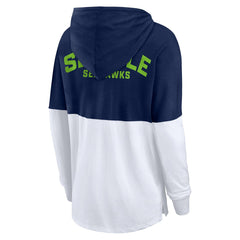 NFL Seattle Seahawks Women's Backup Option Long Sleeve Hoodie T-Shirt