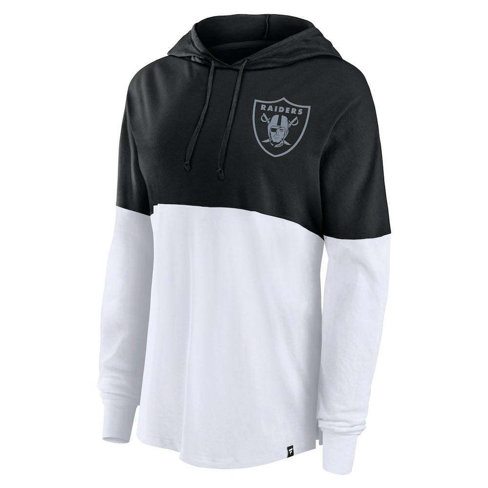 NFL Las Vegas Raiders Women's Backup Option Long Sleeve Hoodie T-Shirt