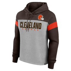 NFL Cleveland Browns Women's Bold Play Call Pullover Hoodie