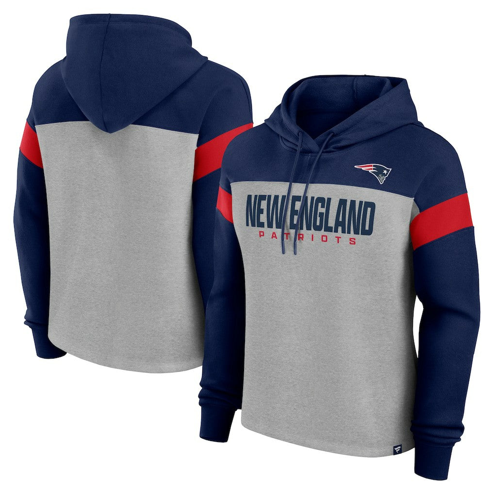 NFL New England Patriots Women's Bold Play Call Pullover Hoodie