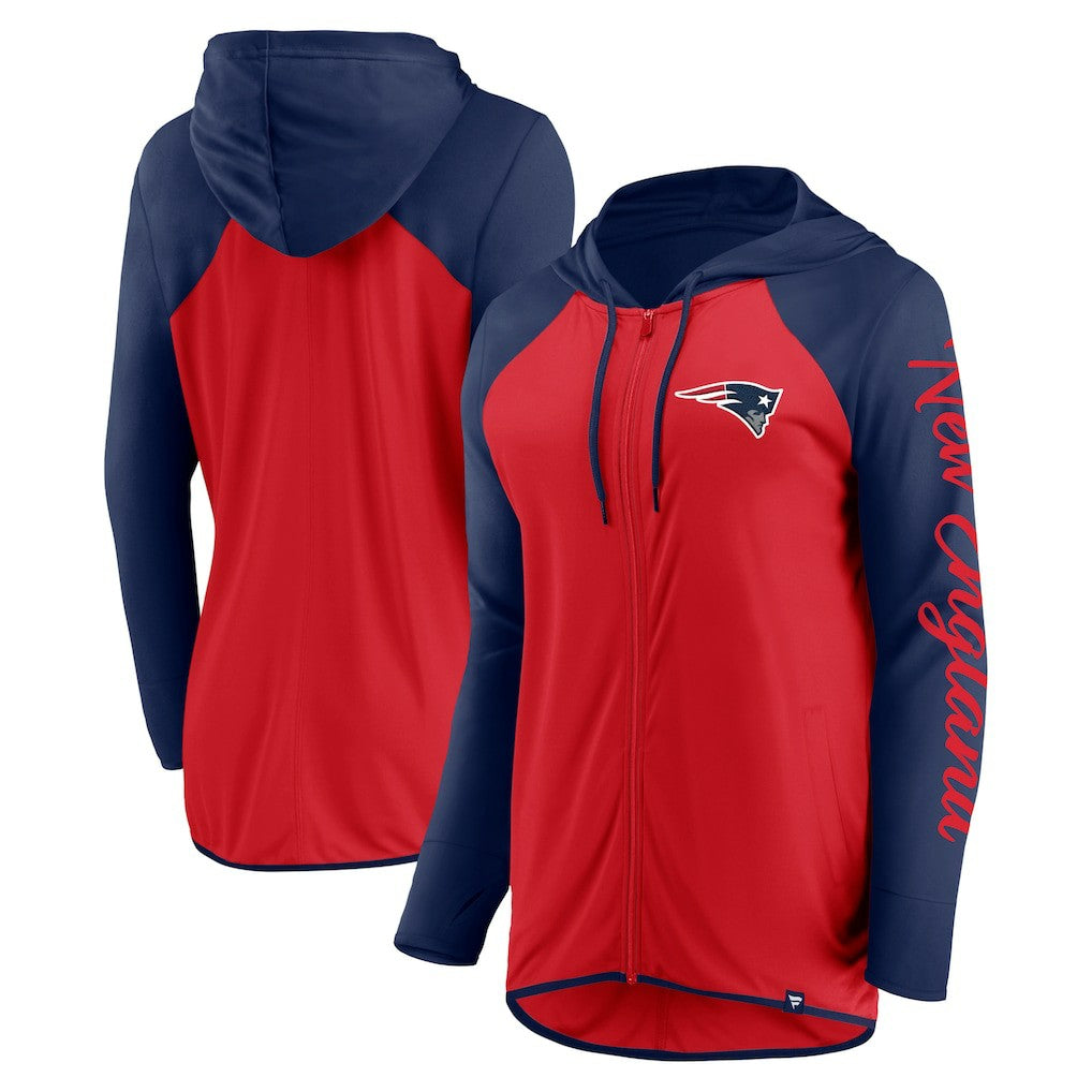 NFL New England Patriots Women's Script Full-Zip Hoodie