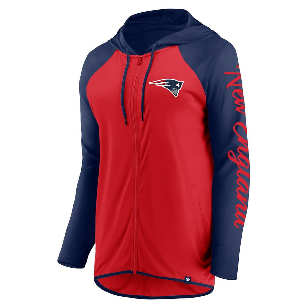 NFL New England Patriots Women's Script Full-Zip Hoodie