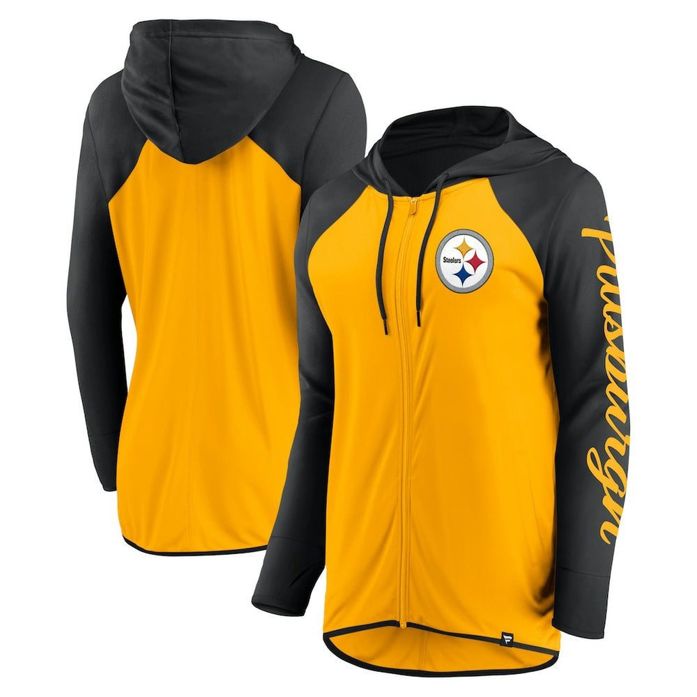 NFL Pittsburgh Steelers Women's Script Full-Zip Hoodie
