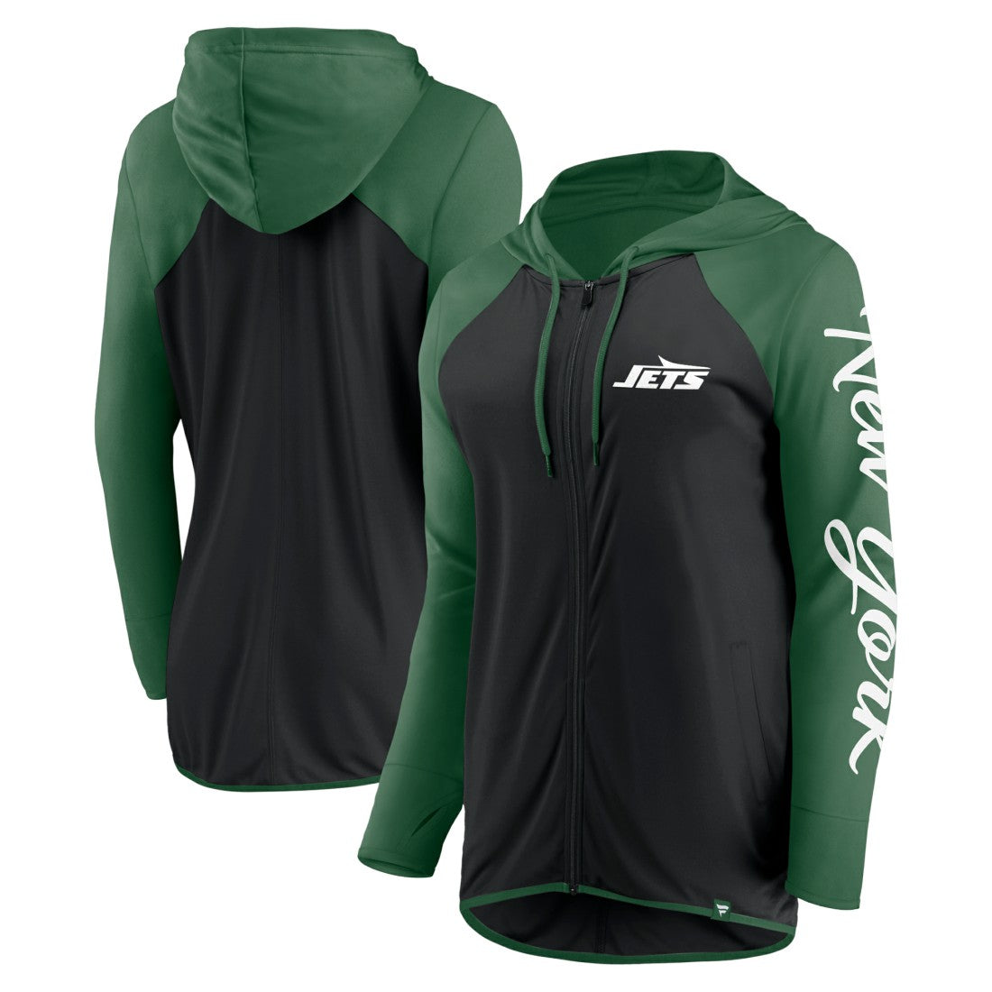 NFL New York Jets Women's Script Full-Zip Hoodie