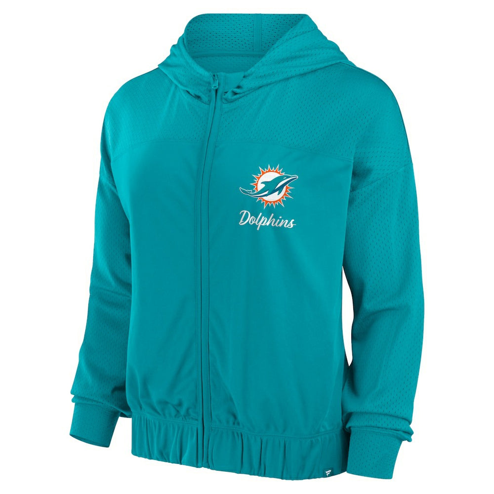 NFL Miami Dolphins Women's Script Lock Full-Zip Hoodie
