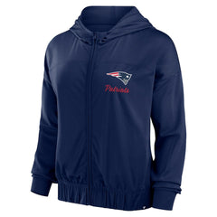 NFL New England Patriots Women's Script Lock Full-Zip Hoodie