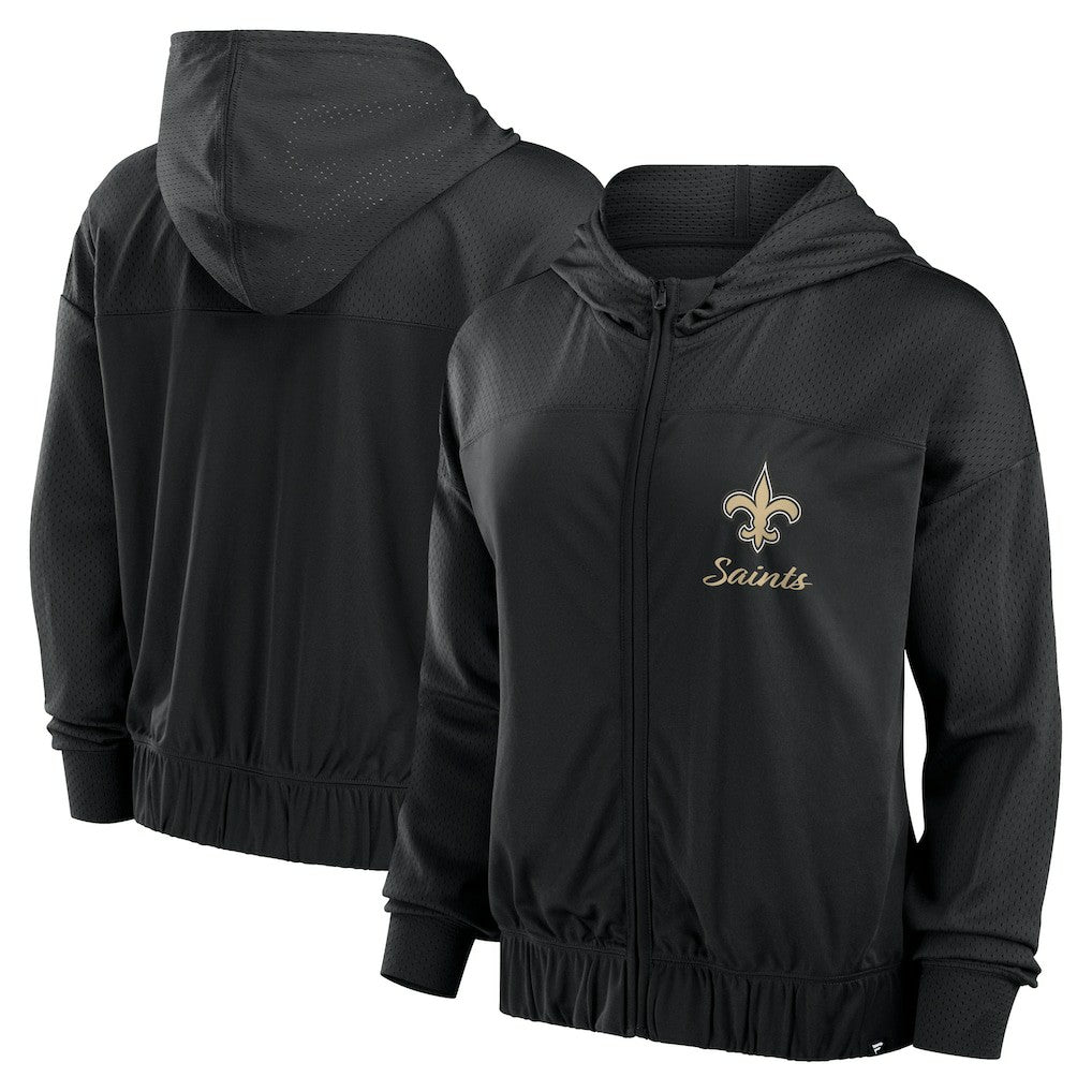 NFL New Orleans Saints Women's Script Lock Full-Zip Hoodie