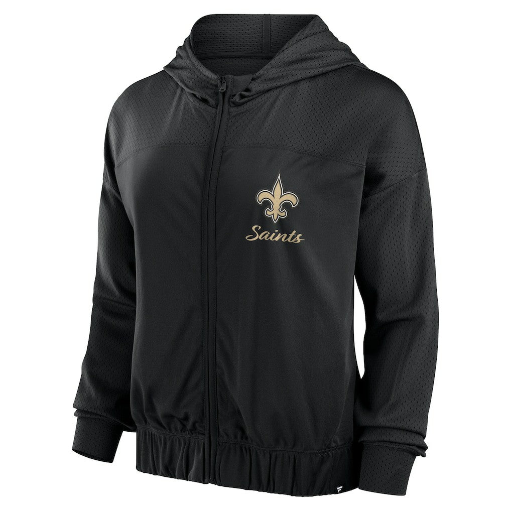 NFL New Orleans Saints Women's Script Lock Full-Zip Hoodie