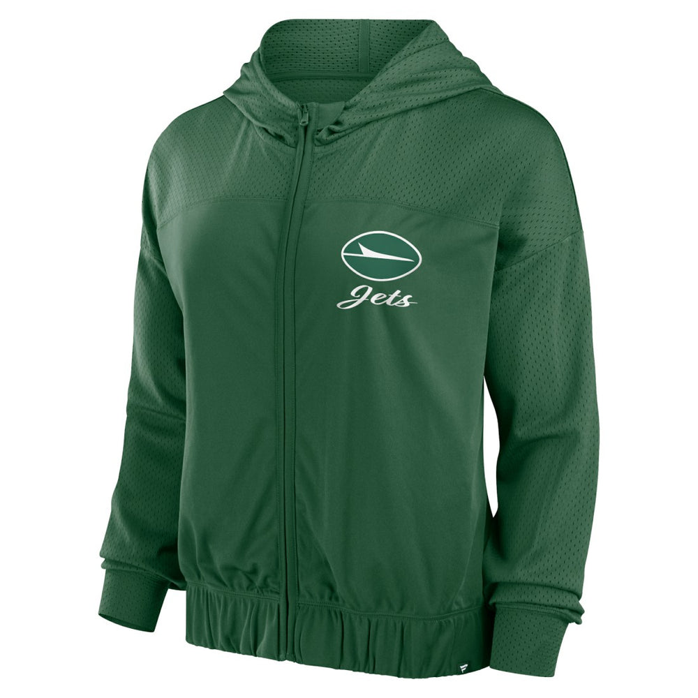 NFL New York Jets Women's Script Lock Full-Zip Hoodie