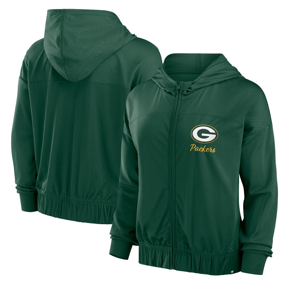 NFL Green Bay Packers Women's Script Lock Full-Zip Hoodie