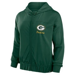 NFL Green Bay Packers Women's Script Lock Full-Zip Hoodie
