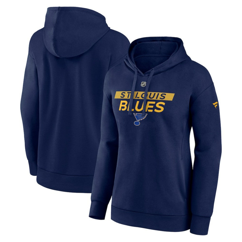 St. Louis Blues Fanatics Women's Authentic Pro Core Primary Fleece Pullover Hoodie