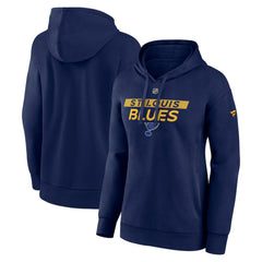 St. Louis Blues Fanatics Women's Authentic Pro Core Primary Fleece Pullover Hoodie
