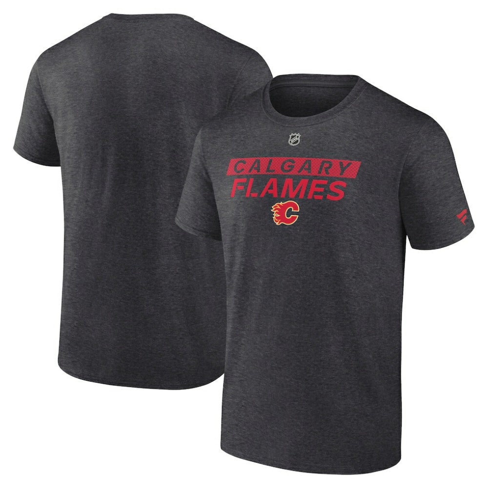 Calgary Flames Fanatics Authentic Pro Core Primary T-Shirt