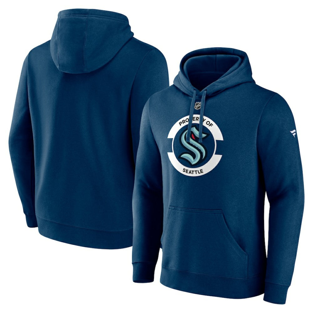 Seattle Kraken Fanatics Authentic Pro Core Secondary Fleece Pullover Hoodie