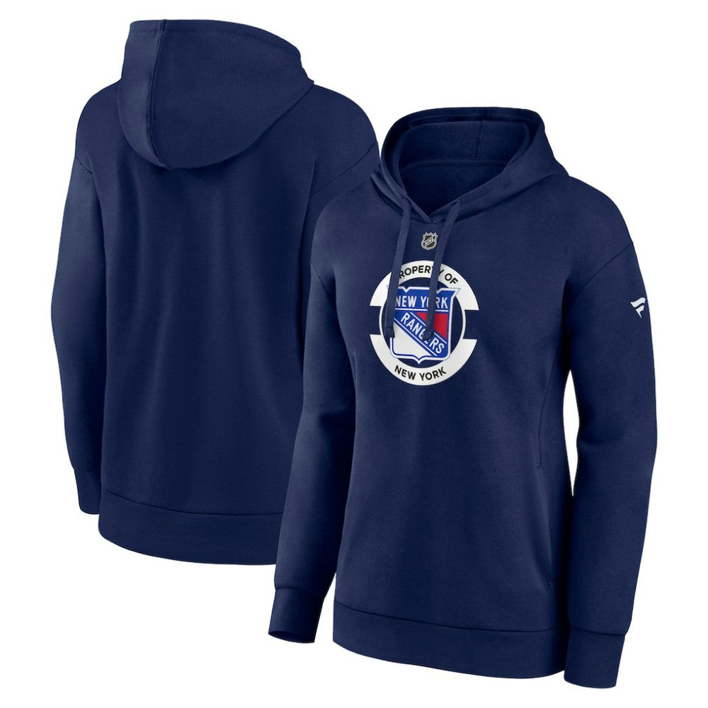 New York Rangers Fanatics Women's Authentic Pro Core Secondary Fleece Pullover Hoodie