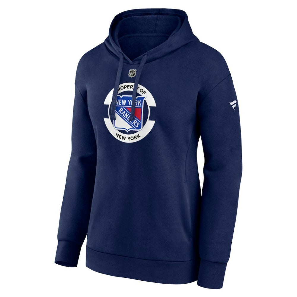New York Rangers Fanatics Women's Authentic Pro Core Secondary Fleece Pullover Hoodie