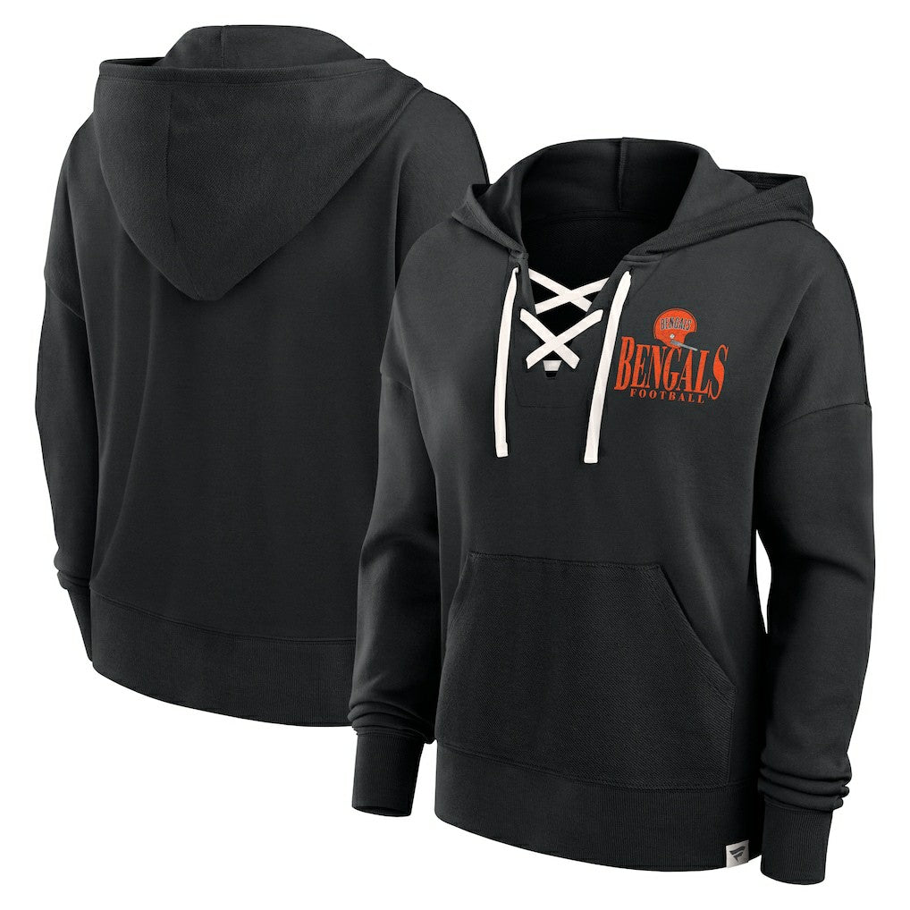 NFL Cincinnati Bengals Women's Blitz Left Lace-Up Pullover Hoodie