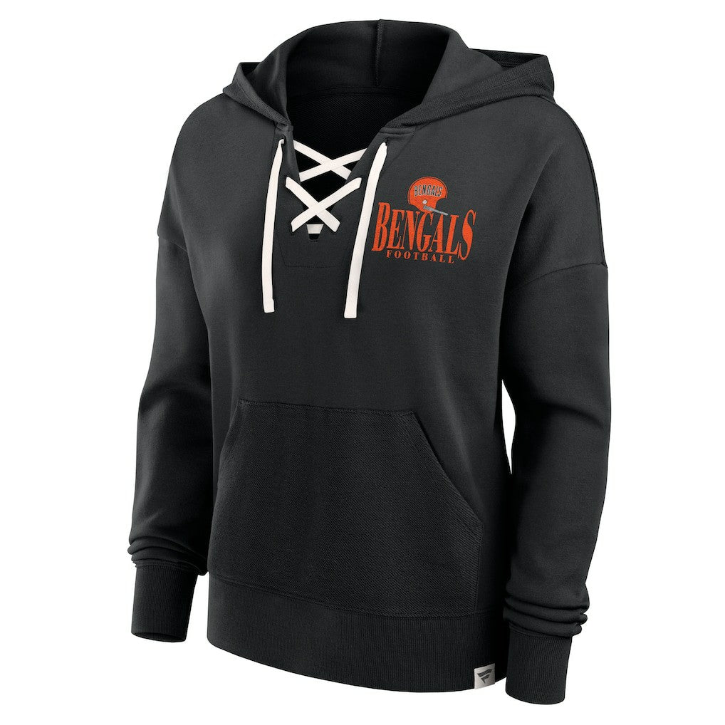 NFL Cincinnati Bengals Women's Blitz Left Lace-Up Pullover Hoodie