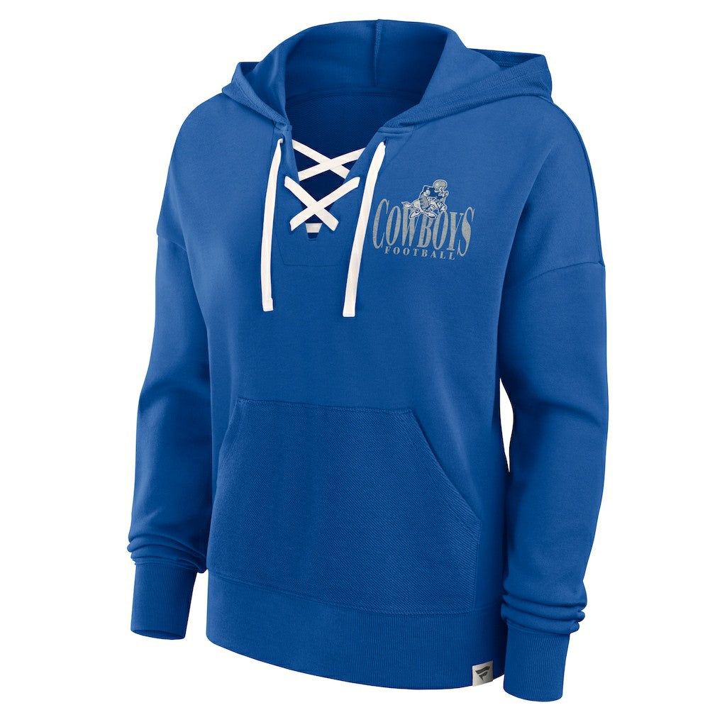 NFL Dallas Cowboys Women's Blitz Left Lace-Up Pullover Hoodie