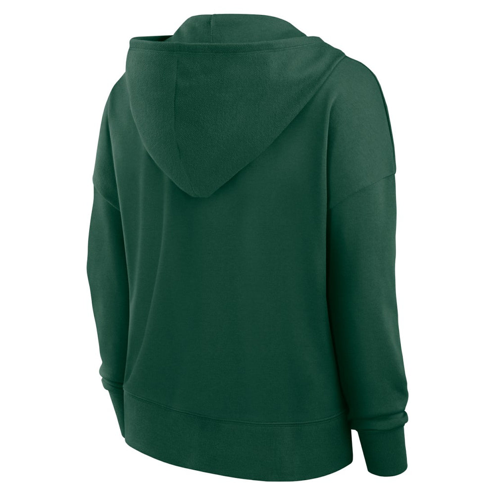 NFL Green Bay Packers Women's Blitz Left Lace-Up Pullover Hoodie