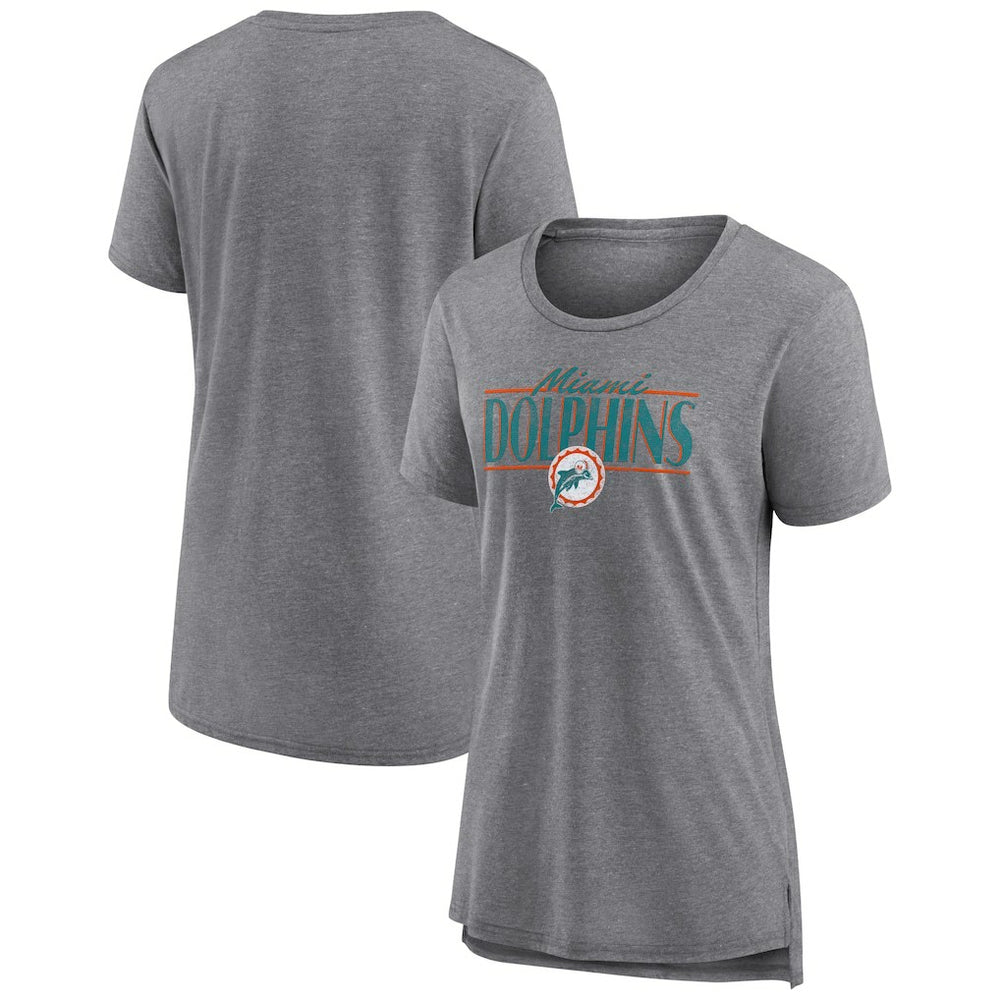 NFL Miami Dolphins Women's Up the Middle Tri-Blend T-Shirt