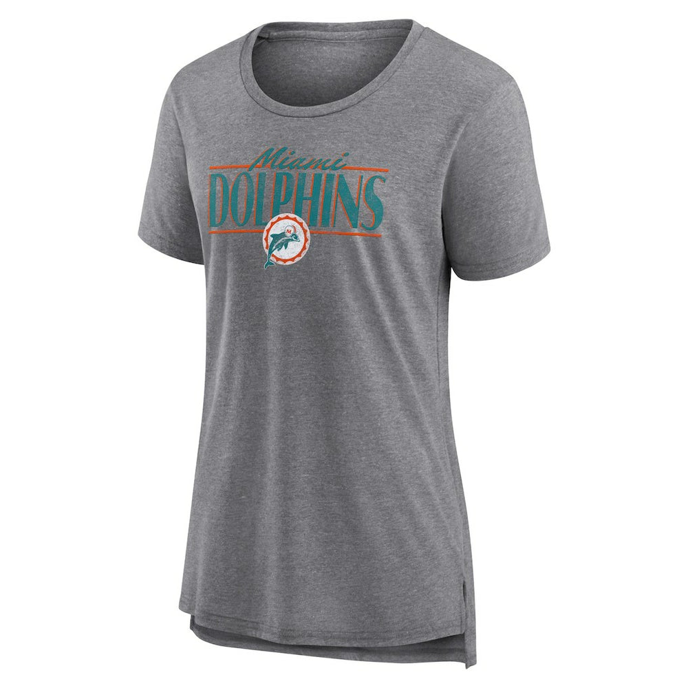 NFL Miami Dolphins Women's Up the Middle Tri-Blend T-Shirt
