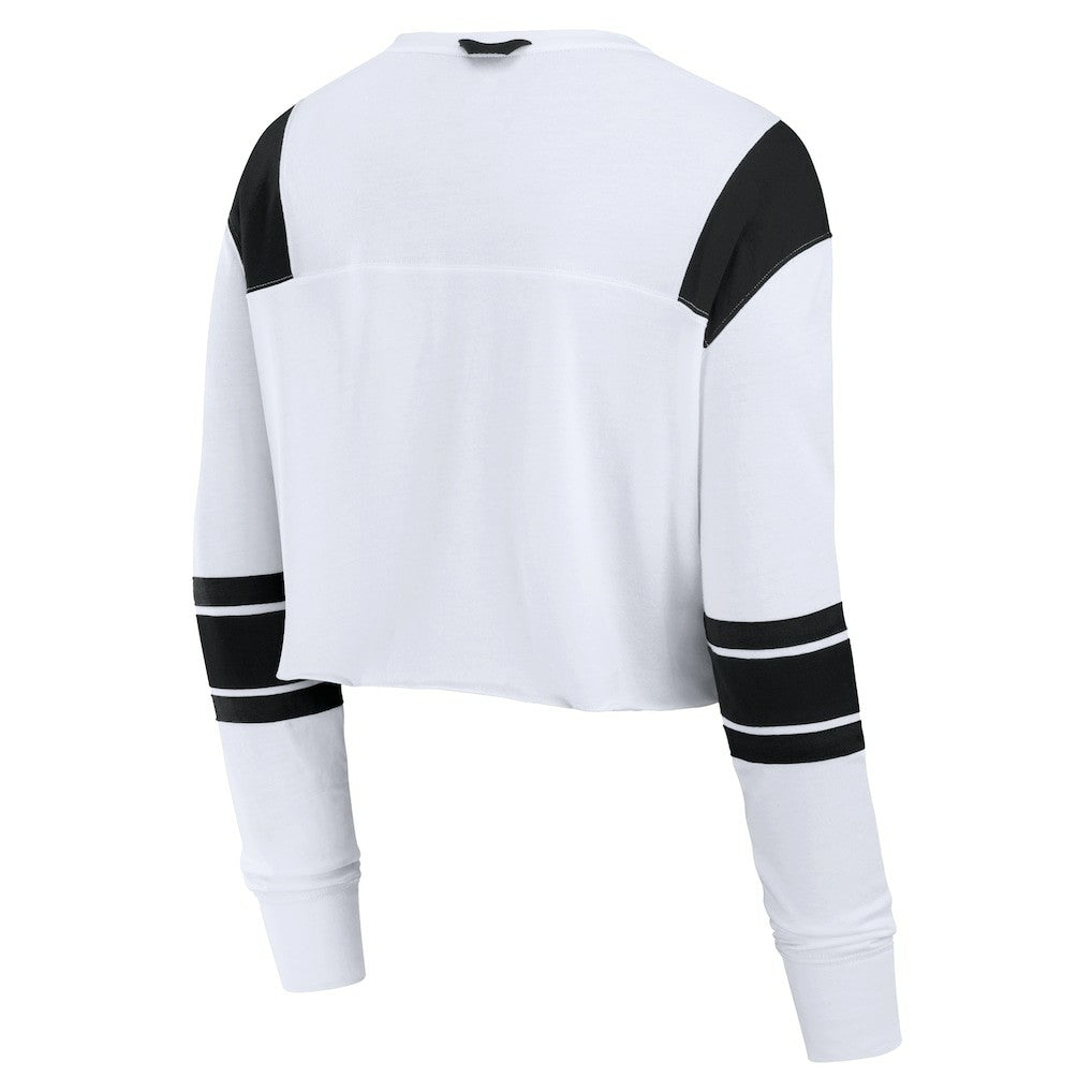 NFL Arizona Cardinals Women's Stretch Cropped Fashion Long Sleeve T-Shirt