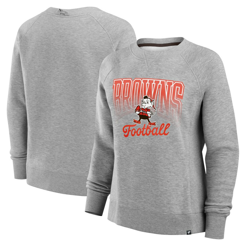 NFL Cleveland Browns Women's Hit Hard Fleece Pullover Sweatshirt