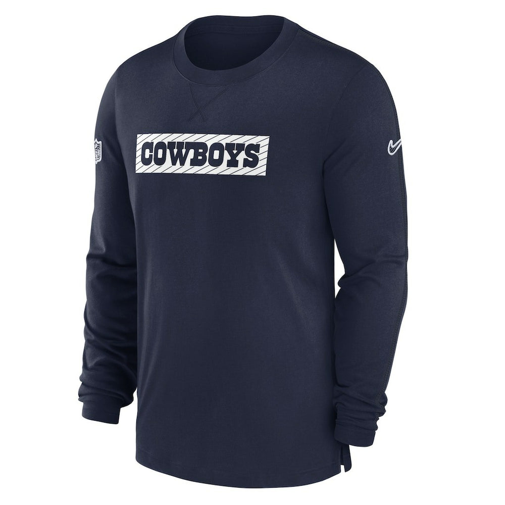 NFL Dallas Cowboys 2024/25 Sideline Player Tri-Blend Performance Long Sleeve T-Shirt