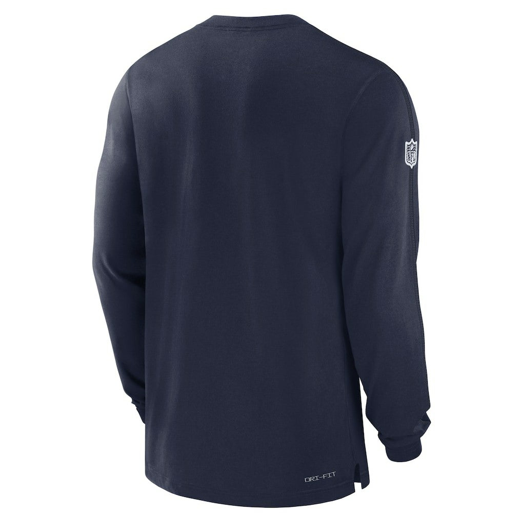 NFL Dallas Cowboys 2024/25 Sideline Player Tri-Blend Performance Long Sleeve T-Shirt