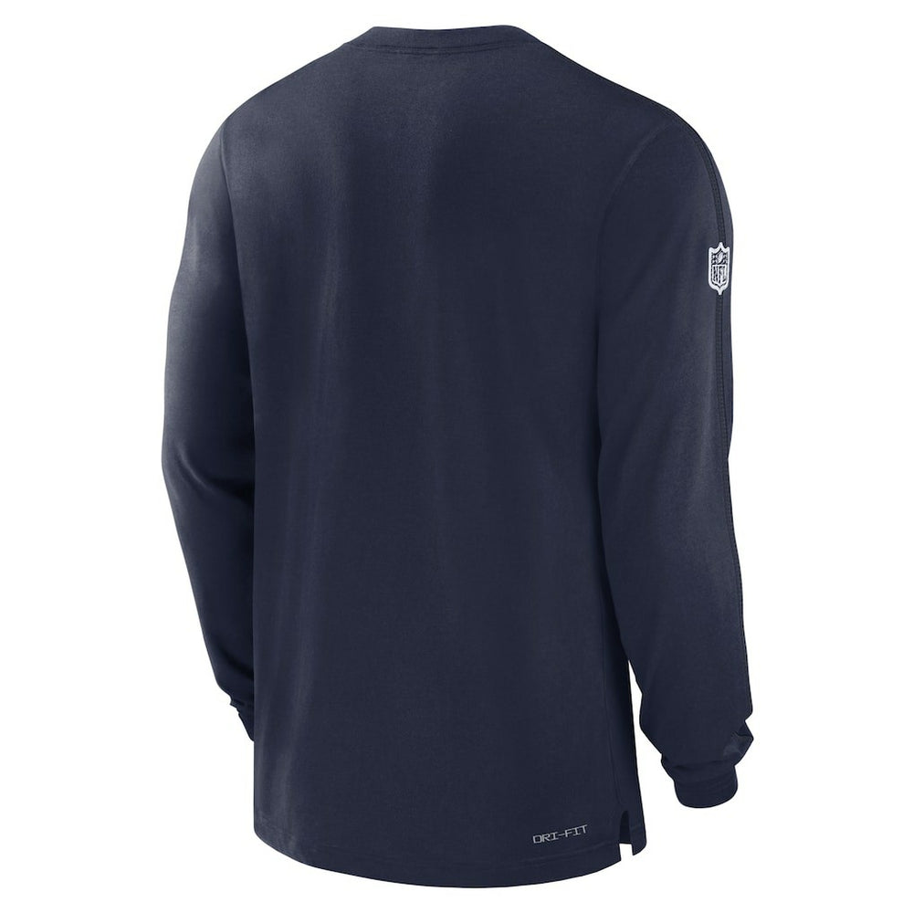 NFL Dallas Cowboys 2024/25 Sideline Player Tri-Blend Performance Long Sleeve T-Shirt
