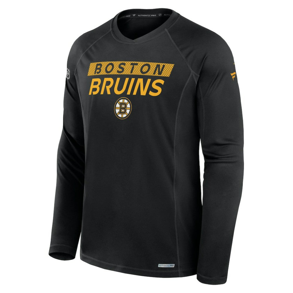 Boston Bruins Fanatics Authentic Pro Rink Tech Long Sleeve T-Shirt