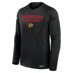Chicago Blackhawks Fanatics Authentic Pro Rink Tech Long Sleeve T-Shirt