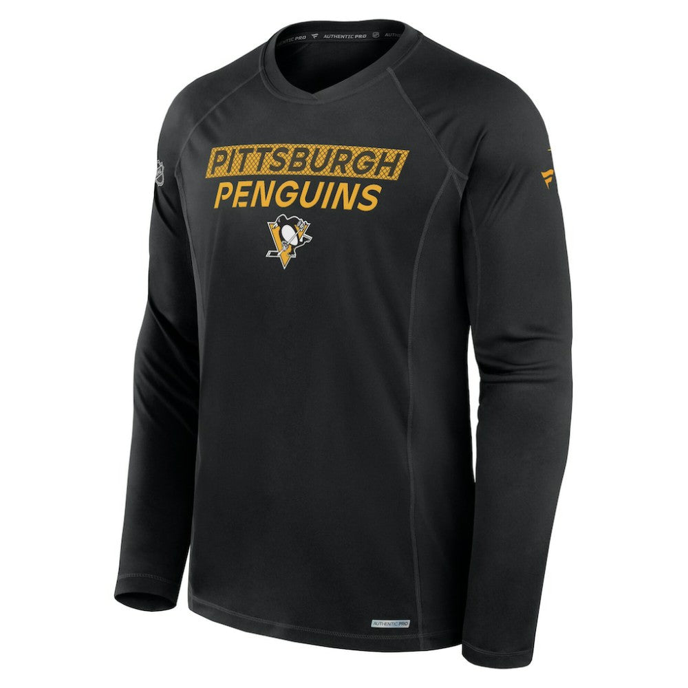 Pittsburgh Penguins Fanatics Authentic Pro Rink Tech Long Sleeve T-Shirt