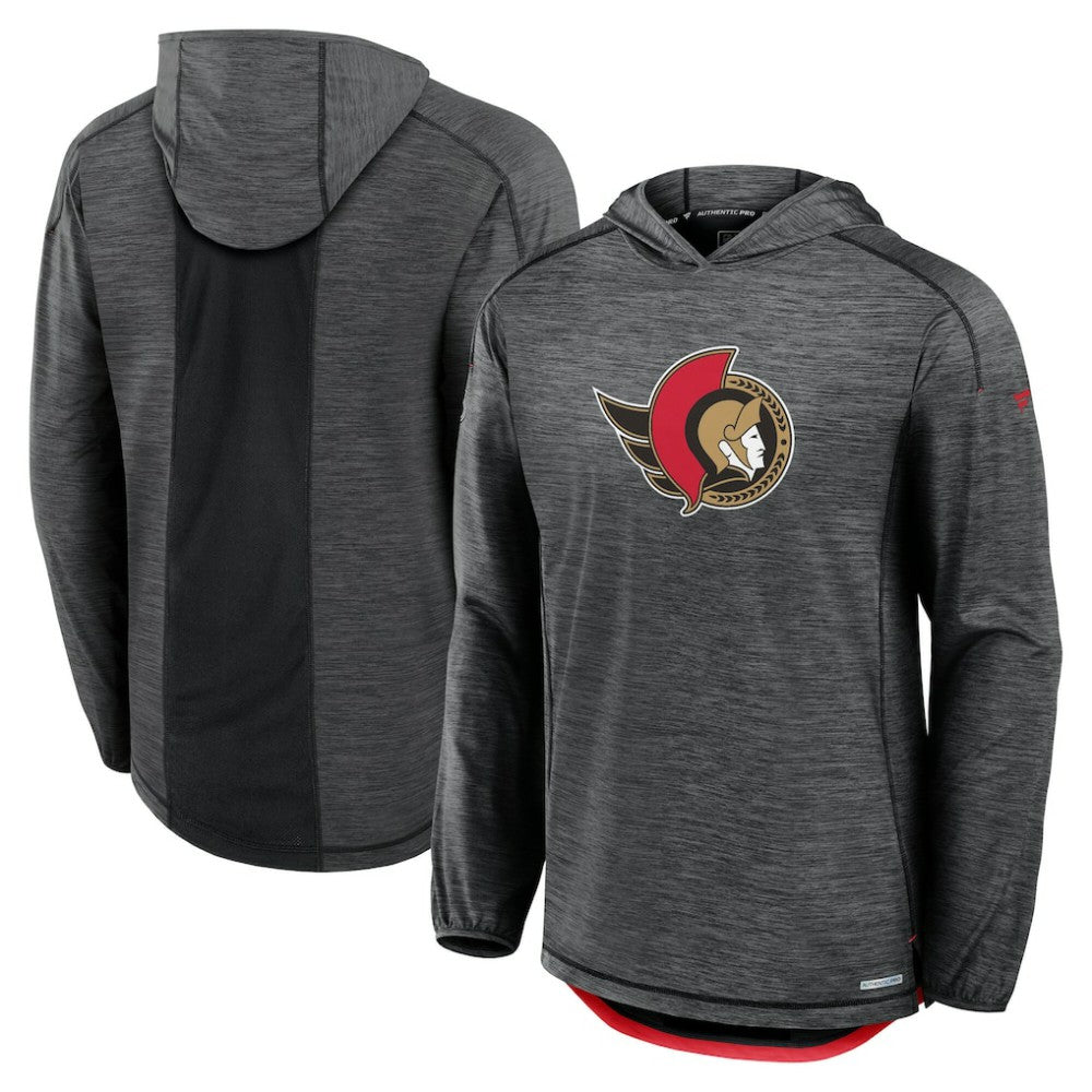 Ottawa Senators Fanatics Authentic Pro Rink Lightweight Pullover Hoodie