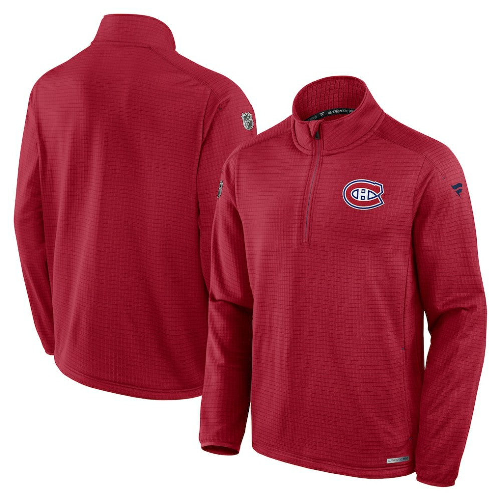 Montreal Canadiens Fanatics Authentic Pro Rink Quarter-Zip Jacket