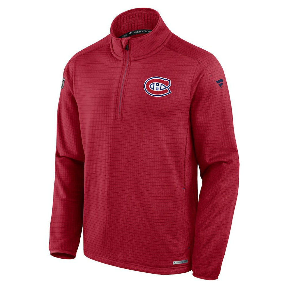Montreal Canadiens Fanatics Authentic Pro Rink Quarter-Zip Jacket