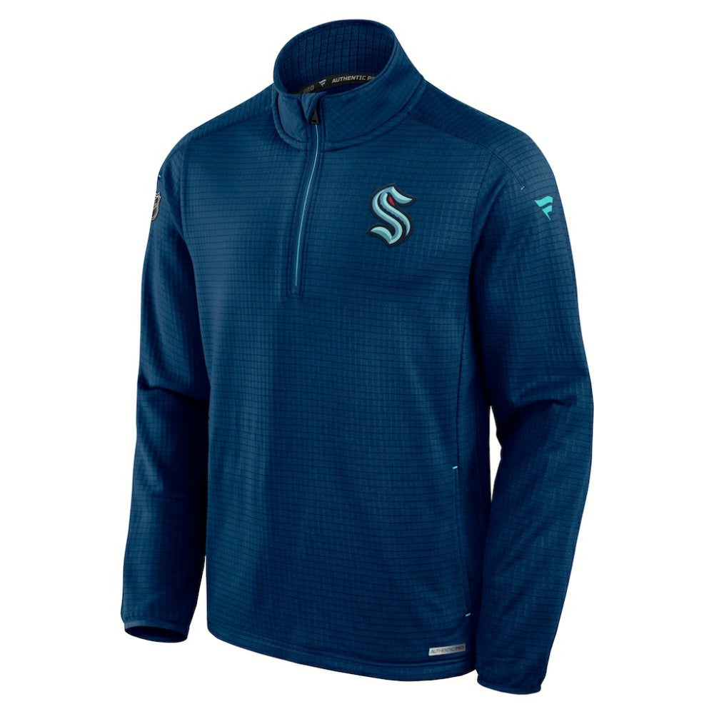 Seattle Kraken Fanatics Authentic Pro Rink Quarter-Zip Jacket